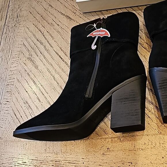 Black waterproof suede ankle boot size 8 NWT Blondo - Picture 5 of 13